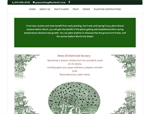 Tablet Screenshot of amesorchardandnursery.com